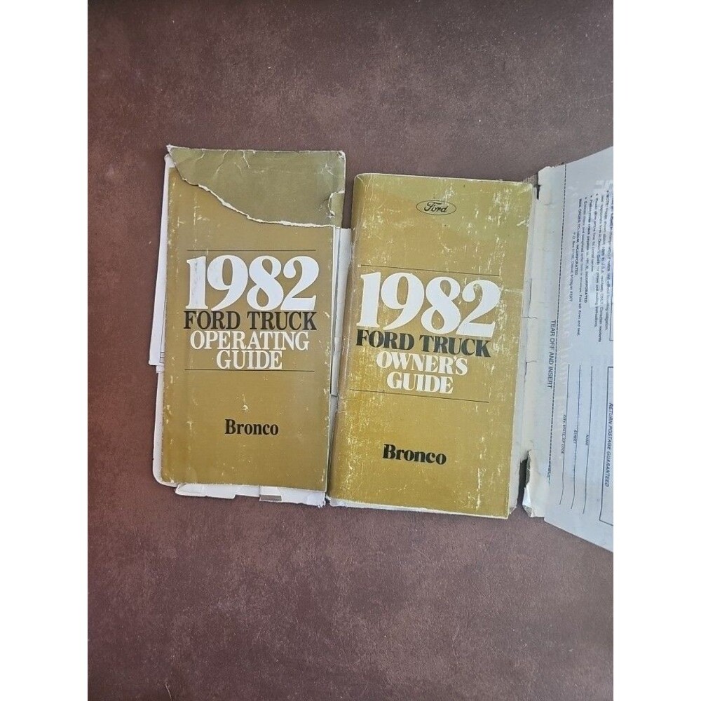 1982 Ford Truck Bronco Owner's Manual